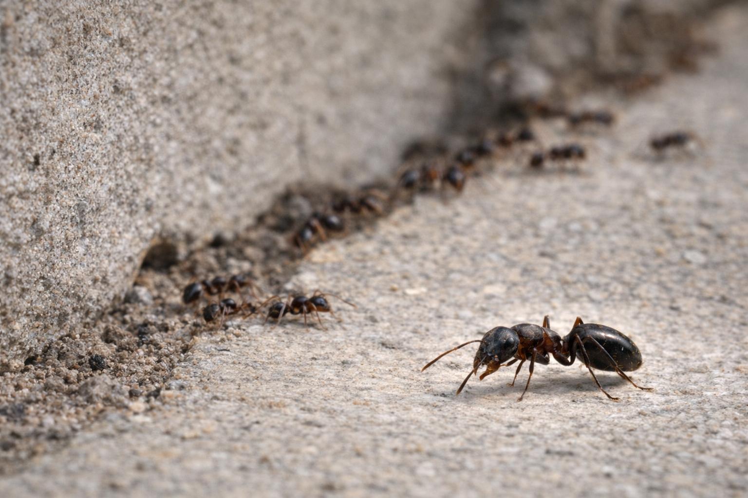 Pavement Ant — small brownish-black ant