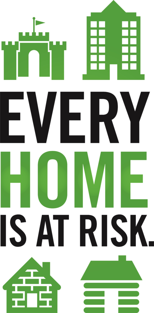 Infographic warning that every home in Missouri is at risk for subterranean termite infestation